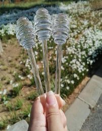 Honey Spoon Glass Honey Dipper Syrup Dispenser Stick 6 Inch Glass Honey Stick stirrer for Jar Kitchen Accessories GGD276649177978