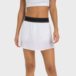 Al Match Point Flowy A-line Tennis Skirt with Comfy Inner Short Lightweight Woven Skirts Hidden Pocket for Key or Cards 240304