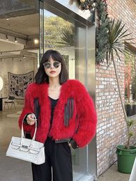 Artificial Red Fox Luxury Hair Autumn Winter New Haining Grass Young And Elegant Short Fur Coat For Women 5655