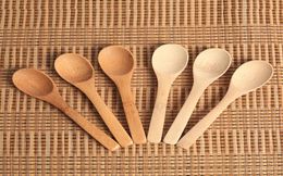 128cm5inch Wooden Spoon Ecofriendly Tableware Bamboo Scoop Coffee Honey Tea Soup Spoon Teaspoon Stirrer Cooking Utensil Tool JY04341105