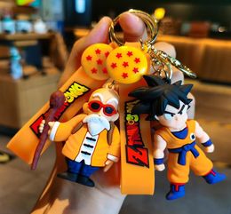 Toy Cartoon animation keychain three-dimensional doll pendant pvc drip rubber car pendant bag cell phone5821357