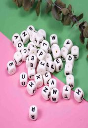 12 MM 100 PCS Silicone Letters Beads English Alphabet Baby Teether For Personalized Name DIY Pacifier Chain Clip Toys 2201253805158