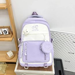 School Bags Nylon Zipper Ladies Backpacks For Women Casual Youth 2024 Large Capacity Trend Mochilas Para Mujer