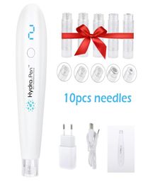 Wireless Hydra Pen H2 Professional Microneedling Pen Hydrapen Hydra Roller Pen Automatic Serum Applicator with 10 Cartridges5105857