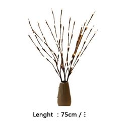 Christmas Tree Decoration Willow Branch 20 Bulbs Flashing Led Light String Tall Vase Willow Twig Lamp Home Ga bbypkN packing20108470341