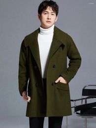 Men's Suits Autumn Coat Man Winter 2024 Wool Clothes For Men Casual Fashion Overcoat Double Breasted Woollen Jackets Male Outerwear