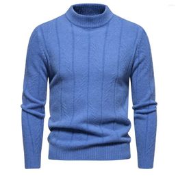 Men's Sweaters Autumn Arrival Classical Solid Sweater Winter Fashion Jacquard Knitted Casual O Neck Slim Fit Warm Pullover