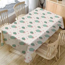 Cactus Tablecloth Print Colour Home Dining Table Cover Rectangle Desk Cloth Wipe Covers Waterproof Table Cloth Picnic #LR3276c