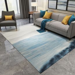 RFWCAK Nordic Abstract Ink Painting Carpet For Living Room Bedroom Anti-slip Large Rug Floor Mat Kitchen Carpets Area Rugs3054