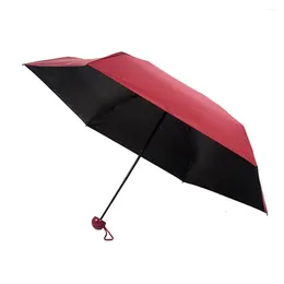 Umbrellas Mini Pocket Umbrella Windproof Folding Women Girls Men UV Sunshade Rain