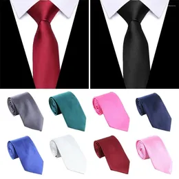Bow Ties 8 Cm Striped Men Tie Fashion Classic Business Cravat Polyester Silk Formal Necktie