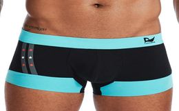 Lanvibum Briefs Swimwear Men Jock Strap Men039s Underwear Boxer Shorts Cotton Printed Low Waist In Contrast Colour Underpants8289095