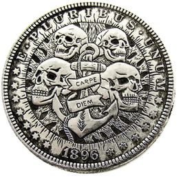 HB24 Hobo Morgan Dollar skull zombie skeleton Copy Coins Brass Craft Ornaments home decoration accessories222o