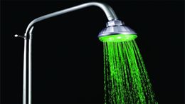 led shower head Boost shower head rain Save water Adjustable Automatic Allround 7 Colour LED Shower Head Facut Home Bathroom 200928635097
