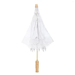 Umbrellas Toyvian Pastoral Lace Umbrella Decorative Embroidery Parasol Wedding Bride Pography