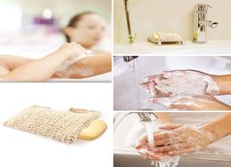 Natural mesh Soap Saver Pouch Holder Bath Soap Holder bathroom DHL9595960