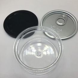 O plástico pode PET em branco elegante embalagem de alumínio fino OEM 30G 50G 100G Frasco transparente Food Herb Container Bottle Personalização disponível