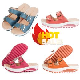 2024 Low price GAI Designer Slipper Slides Fashion Macaron Sandals Ladies Summer Beach Flip Flops Heightening Slippers Slippers Sandal 35-42
