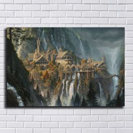 Lord of the Rings Painting Print Pictures for Living Room Home Decor Abstract Wall Art Oil Painting Poster248l