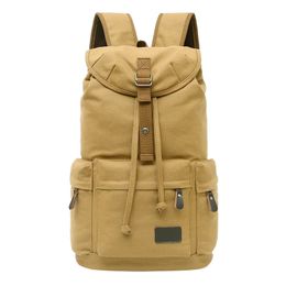 20L Canvas Backpack Men 18inch Laptop Backpacks Large Male Mochilas Casual Schoolbag For Teenagers Boys Rucksack Backbag 240226