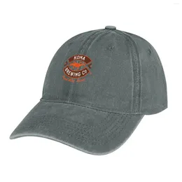 Berets Kona Brewing Logo Cowboy Hat In Bobble Sun Mens Caps Women's