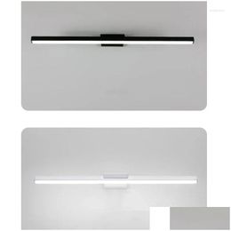 Wall Lamp Home Bathroom Living Room Lighting Indoor 8/12W Mirror Ac85-265V Led Light Fixture Modern Bedroom Lamps Drop Delivery Garden Oteij