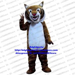 Mascot Costumes Brown Wildcat Wild Cat Caracal Lynx Catamount Bobcat Mascot Costume Character Company Activity Prevalent Prevailing Zx614