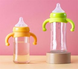 Baby Bottle Handle Silicone Wide Mouth Compatible with Pigeon Baby Bottle born Infant Toddler Drinking Milk Replacement Part 220702776781