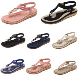 2024 summer women shoes Sandals low heels Mesh surface Leisure Mom Black white large size 35-42 J48-1 GAI