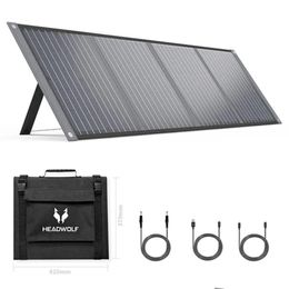 Flexible Solar Panels 1Pc Headwolf S100 100 Watt 18V Portable Panel For Power Station Drop Delivery Renewable Energy Products Otc6J