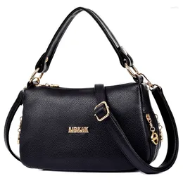 Evening Bags Women Messenger Bag Women's Handbag Genuine Leather Ladies Tote Casual Female Shoulder Clutches High Quality