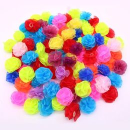 Dog Apparel 50 100X Handmade Cute Pet Puppy Cat Hair Bows Bright Colour Accessories Grooming For Small Dogs Products282A