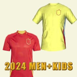 2024 2025 Spain PEDRI Soccer Jerseys 24 25 LAMINE YAMAL RODRIGO MERINO SERGIO M.ASENSIO FERRAN REDONDO CALDENTEY Men Kids kit Football Shirt Home away