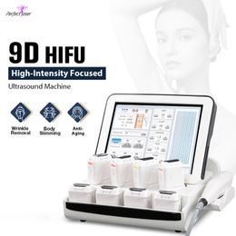 9D HIFU Multifunctional Device Wrinkle Removal Face Tightening Lifting Slimming Machine High Intensity Focused Ultrasound Body Shaping Fat Reduction