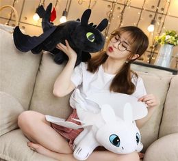 35 45 60cm How To Train Your Dragon 3 Toothless Anime Figure Night Fury Light Fury Toys Dragon Plush Doll Toys For Children LJ20082061157