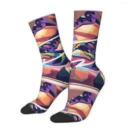 Men's Socks Crazy Compression Sock For Men Shoe Pieces Hip Hop Vintage Collection Of Drawings Quality Pattern Printed Boys Crew