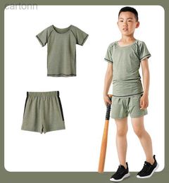 Clothing Sets Children sports speed drying quick-drying short-sleeved suit outdoor clothes tights fashion ldd240311