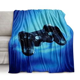 Blankets Best Gaming Throw Blanket Super Soft Lightweight Fleece Gamer Gift for Couch Sofa for For Kids Boy Teens Video Game Gamepad King