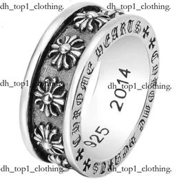 Designer CH Cross Chromes Brand Ring for Men Unisex Pattern Titanium Steel Men's Fashion Jewellery Hollow Heart Classic Rings Lover Gifts New Designer Hat 912