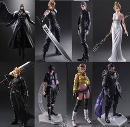 Final game Fantasy Play Arts Kai Action Figure Cloud Strife Sephiroth Noctis Lucis Squall Leonhart Cindy Aurum Figures Toy Doll T24099146