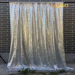 120x300cm Silver Sequin backdrops Glitter Sequin Curtain Wedding Po Booth Backdrop Pography Background Party Decoration276k