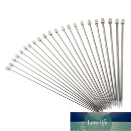 11 Pairs of 36cm Long 2 0mm to 8 0mm Stainless Steel Straight Single Pointed Knitting Needles Crochet Hooks Silver232a