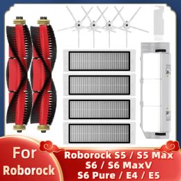 Sets Vacuum Accessories Mop Cloth Hepa Filter Main Brush Side Brush for Xiaomi Roborock S5 Max S50 S55 S6 Pure S5max Spare Parts