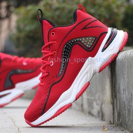 Men's Basketball High Top Shoes Anti-slip Wear Resistant Student Sports Shoes Shock Absorption Boots New Sport Shoes For Men x6