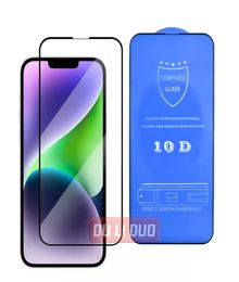 10D Tempered Glass phone Screen Protector For iPhone 14 pro Plus iphone 13 12 mini 11 XR XS max 6 7 8 Full Coverage Film2859106