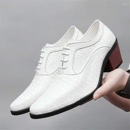 Dress Shoes Banquette High-heel Mens Dressed Heels Elegant Child Men's Black Sneakers Sport Super Comfortable Upper