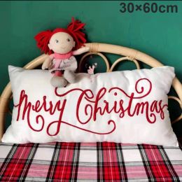 Pillow Cartoon Cute Christmas Backrest Sofa Cushion Doll Biscuits Pillow Kids Family Gift Home Christmas Decor Comforts