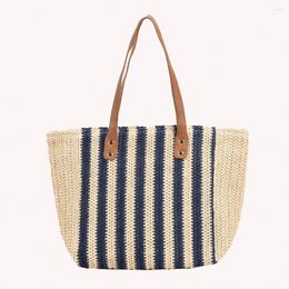 Evening Bags Straw Woven Underarm Shoulder Women Summer Beach Female Shopper Totes Handbags For Holiday Vacation Seaside