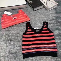 Summer NEW Women's Knits vest Sweaters Tees T-shirt Women designer brands CC Knitwear fit 85-130 lb