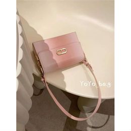 designer bag fashion shoulder Axillary bag gradient pink women chain handbag Hand-held bag